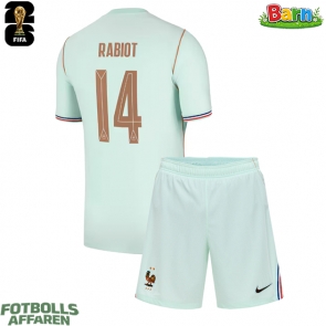 Frankrike Adrien Rabiot #14 Bortaställ Barn VM 2026 Kortärmad (+ Korta byxor)